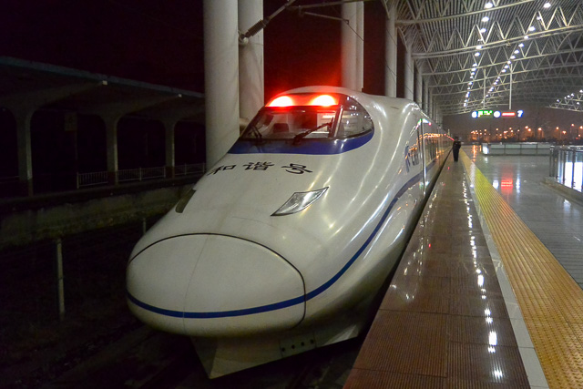 中国高速鉄道車両CRH2＠丹陽駅